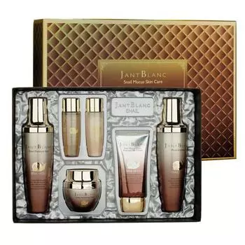 Jang Women’s Basic Cosmetics Snail Slime Skin Care 4-Piece Set