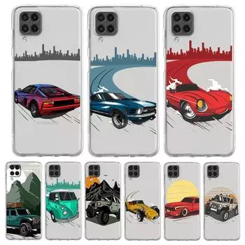Japan JDM Drift Sports Car Phone Case For Samsung Galaxy A51 A71 A41 A31 A21S A11 A03S A12 A23 A33 A32 A52 A53 A73 A13 5G Cover Samsung A23