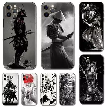 Чехол для телефона Japan The samurai Ninja для iPhone 5 5s 2020se 6 6s 7 8 plus x 10 XR XS 11 12 13 mini pro MAX черная задняя крышка из ТПУ iphone 5 5S SE 2016