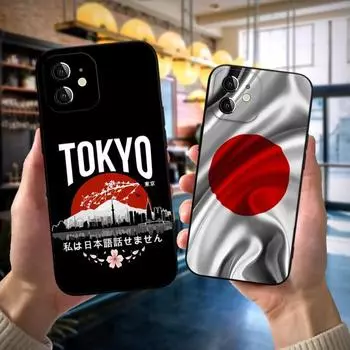 Japanese Flag Phone Case For Apple Iphone 14 Pro 13 Mini 11 12 Max Xr X Xs 6 6s 7 8 Plus Shockproof Back Cover iPhone6 6s