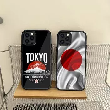 Japanese Flag Phone Case For Iphone 14 13 12 11 Pro Max Mini 7 6 6s 8 Plus X Xr Xs Se 2020 Fundas Shell PC TPU Cover iphone 12 pro