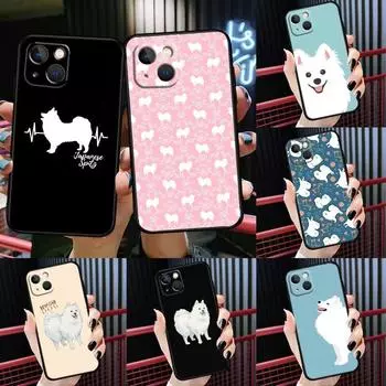 Чехол-накладка с изображением японского шпица для iPhone 11 Pro Max 12 13 Mini 7 8 Plus SE 2020 X XR XS Max Phone Coque iphone 5 5S