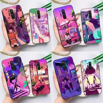Japanese Style Anime Case For OnePlus Ace 11 9 10 Pro 9RT 10T 8T Cover For OnePlus Nord CE 2 Lite 2T N10 N20 OnePlus Nord CE2Lite