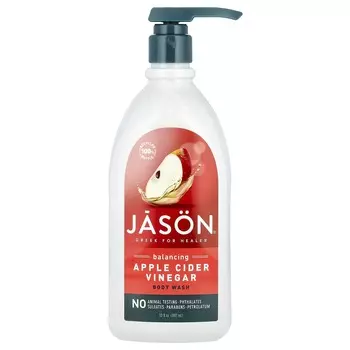 Jason Natural, Балансирующий гель для душа с яблочным уксусом, 30 жидких унций (887 мл)