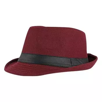 Jazz Hat, цилиндр, 3 заклепки, однотонный цилиндр, мужская и женская широкая шерстяная шляпа, ретро, большой размер One Size