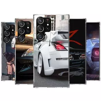 JDM Sport Car 350Z 370Z 240Z чехол для телефона Samsung Galaxy S24 S23 S22 Ultra S21 S20 Fe S10 Plus S10E S9 S8 + чехол в виде ракушки Samsung S22 Plus