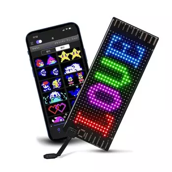 JDVOOTD Small Electric Bulletin Freely Image 200 символов Включено Руководство по эксплуатации Приложение Легко Мини Светодиодный Знак 13 Может Отображать Ритм Светодиодный Продуктовый Магазин