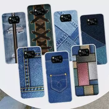 Jeans Cowboy Denim printed Phone Case For Xiaomi Mi 11 Lite 11i 12X 12 9 8 11T 10T 9T Pro 10 5X 6X Ultra 5G Cover Coque Capa Xiaomi Mi 11 Lite