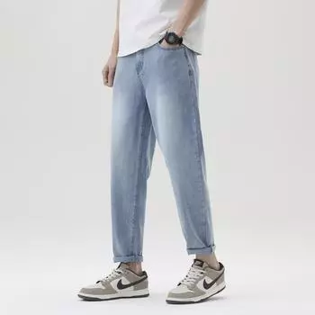 Jeans Summer New Thin Elastic Harlan Thin Nine-point Pants 28