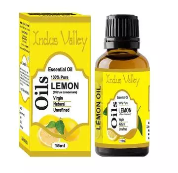Эфирное масло Лимона (15 мл), Lemon Essential Oil, Indus Valley 15 ml