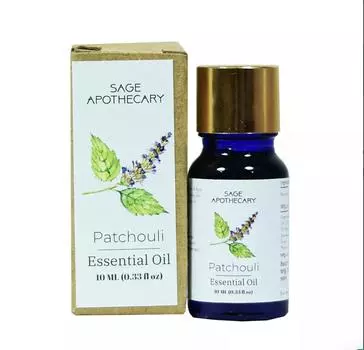 Эфирное масло Пачули (10 мл), Patchouli Essential Oil, Sage Apothecary