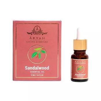 Эфирное масло Сандала (12 мл), Sandalwood Essential Oil, Aryan