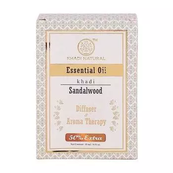 Эфирное масло Сандалового дерева (15 мл), Essential Oil Sandalwood, Khadi Natural 17.34375