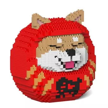JEKCA JEKCA Block Shiba Inu Daruma 3D-головоломка в сборе 01S-M01