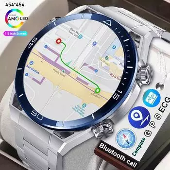 ЭКГ-ППГ Bluetooth Talk Смарт-часы Компас GPS Беспроводное зарядное устройство Смарт-браслет Спортивные часы 1