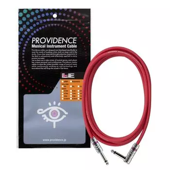 Экранированный кабель Providence LE501 1 м S/L вилка (Прямой/Г-образный тип) красный
