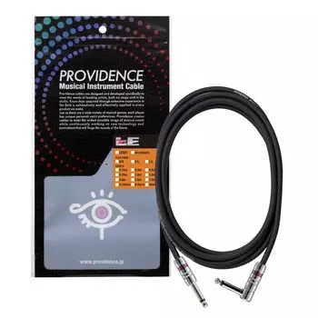 Экранированный кабель Providence LE501 3 м S/L вилка (Прямой/Г-образный тип) черный