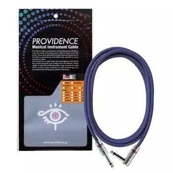 Экранированный кабель Providence LE501 5 м S/L вилка (Прямой/Г-образный тип) синий