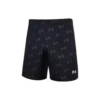 Эластичные дышащие тренировочные шорты Under Armour с полным принтом логотипа, мужские брюки, черные 21500231-001 L