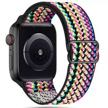 Эластичные ремешки Solo Loop для Apple Watch Band 38/40/41/42/44/45/49 мм, нейлоновый браслет для iWatch Series 9 8 7 6 5 4 Se Ultra 2 38mm 40mm 41mm