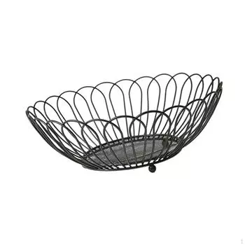 Элегантная проволочная ваза для фруктов для кухонной столешницы Medium Black