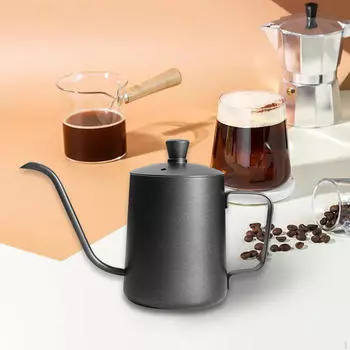 Элегантный чайник из нержавеющей стали для 350ml Black