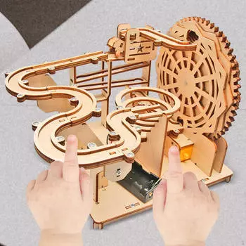Электрическая 3D деревянная головоломка DIY Marble Run Hobbies Игрушка Механические головоломки Поделки на день рождения