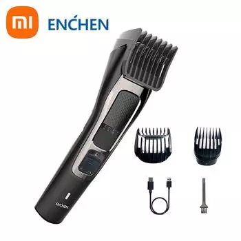 Электрическая машинка для стрижки волос Xiaomi ENCHEN Sharp3S USB-перезаряжаемый триммер для волос чёрный