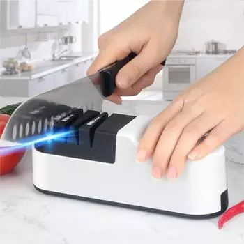 Электрическая точилка для ножей, автоматическая регулируемая USB аккумуляторная кухонная ножница, ножницы, бытовые кухонные инструменты с быстрой заточкой