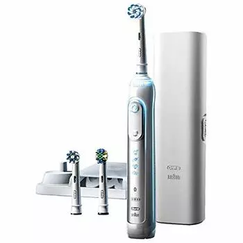 Электрическая зубная щетка Braun BRAUN Genius 8000 D7015355XCT (белый) Oral-B