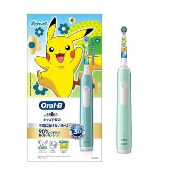 Электрическая зубная щетка Braun Oral B Kids PRO Pokemon D3055133KPKMCB Caribbean (Детская зубная щетка)