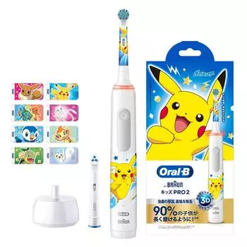 Электрическая зубная щетка Braun Oral B Kids PRO2 White Pokemon D5055233KPKMWT белый