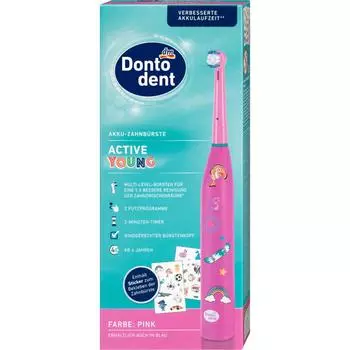 Электрическая зубная щетка DM Dontodent Active Young Pink 1 шт.