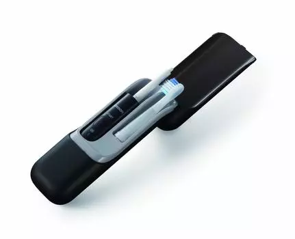 Электрическая зубная щетка Omron Sonic Mediclean PORTABLE черная HT-B601-BK