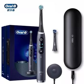 Электрическая зубная щетка Oral-B iO-9, звуковая, перезаряжаемая, Smart Bluetooth, 7 режимов, 3D-отслеживание зубов, максимальная чистота, магнитный уход за полостью рта белый