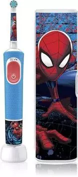 Электрическая зубная щетка Oral B PRO Kids 3+ Spiderman в футляре TU прозрачный