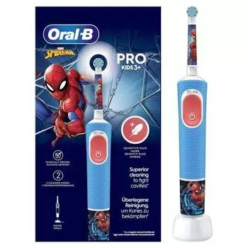 Электрическая зубная щетка ORAL-B PRO KIDS SPIDER MAN TU прозрачный