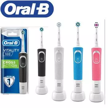 Электрическая зубная щетка Oral-B Vitality 100, черная, серая, розовая, синяя, оригинальная