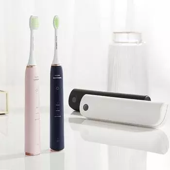 Электрическая зубная щетка Philips National Standard HX2461 Коробка для УФ-стерилизации с тремя режимами работы 1 ярко-белая насадка щетки 1 ручка щетки розовый