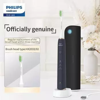 Электрическая зубная щетка Philips National Standard HX2461 Коробка для УФ-стерилизации с тремя режимами работы 1 ярко-белая насадка щетки 1 ручка щетки синий