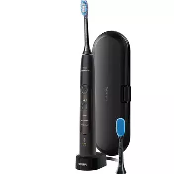 Электрическая зубная щетка Philips Sonicare Expert Clean Case черного цвета (Портативный, перезаряжаемый/в комплект входит для путешествий) HX9601/12 чёрный
