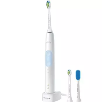 Электрическая зубная щетка Philips Sonicare Protect Clean Plus Plus Brush White (Белый плюс/Белый компактный/Язычок в комплекте) HX6421/11 белый