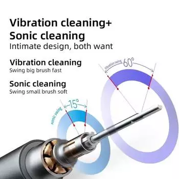 Электрическая зубная щетка Sonic Cleaning Dental Care Перезаряжаемая электрическая зубная щетка с 6 стандартными насадками