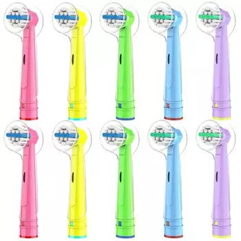 Электрическая зубная щетка Trustnice Brown Oral B, совместимая с детской зубной щеткой, супермягкая щетина Dupont EB10, совместимая с Oral B