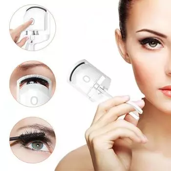 Электрические щипцы для завивки ресниц EYELEGANCE с подогревом, USB-зарядка, портативные щипцы для завивки ресниц, долговечные инструменты для завивки макияжа Replace the rubber strip