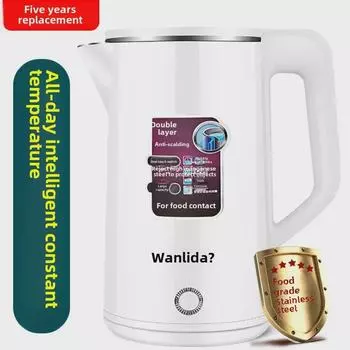 Электрический чайник Wanlida объемом 3 л из нержавеющей стали с изоляцией для домашнего использования