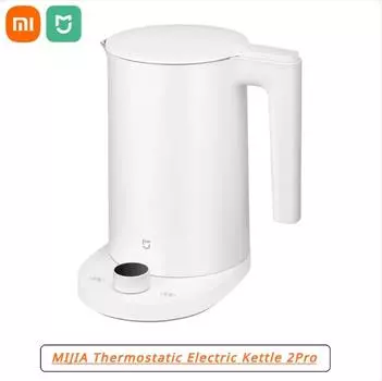 Электрический чайник Xiaomi MijiaSmart 2 Pro со светодиодным дисплеем, интеллектуальный контроль температуры, чайник из нержавеющей стали с быстрым кипячением белый