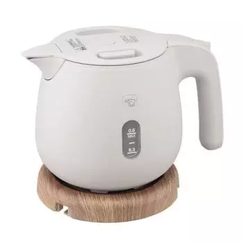 Электрический чайник Zojirushi объемом 0,6 л Компактный Приготовление одной чашки занимает около 60 секунд Безопасная конструкция Чистый Пылезащитный блок Натуральный Разные товары Вкус Песочно-серый CK-SA06