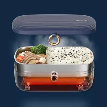 Электрический ланч-бокс Bento с подогревом, ланч-бокс, портативный термос, подогреватель еды, контейнер для риса из нержавеющей стали, подогреватель для автомобиля, домашнего офиса