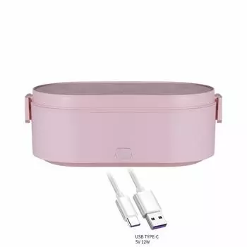 Электрический Ланч-бокс USB Bento Подогреватель еды Контейнер для автомобиля Домашний офис Путешествия Портативная грелка Нержавеющая сталь Отопление Рисоварка зелёный